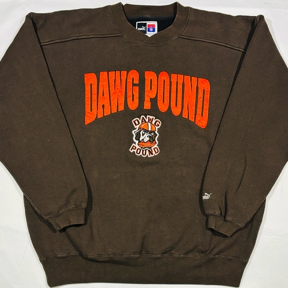 Puma Other - Vintage PUMA Cleveland Browns Dawg Pound Crewneck Sweater